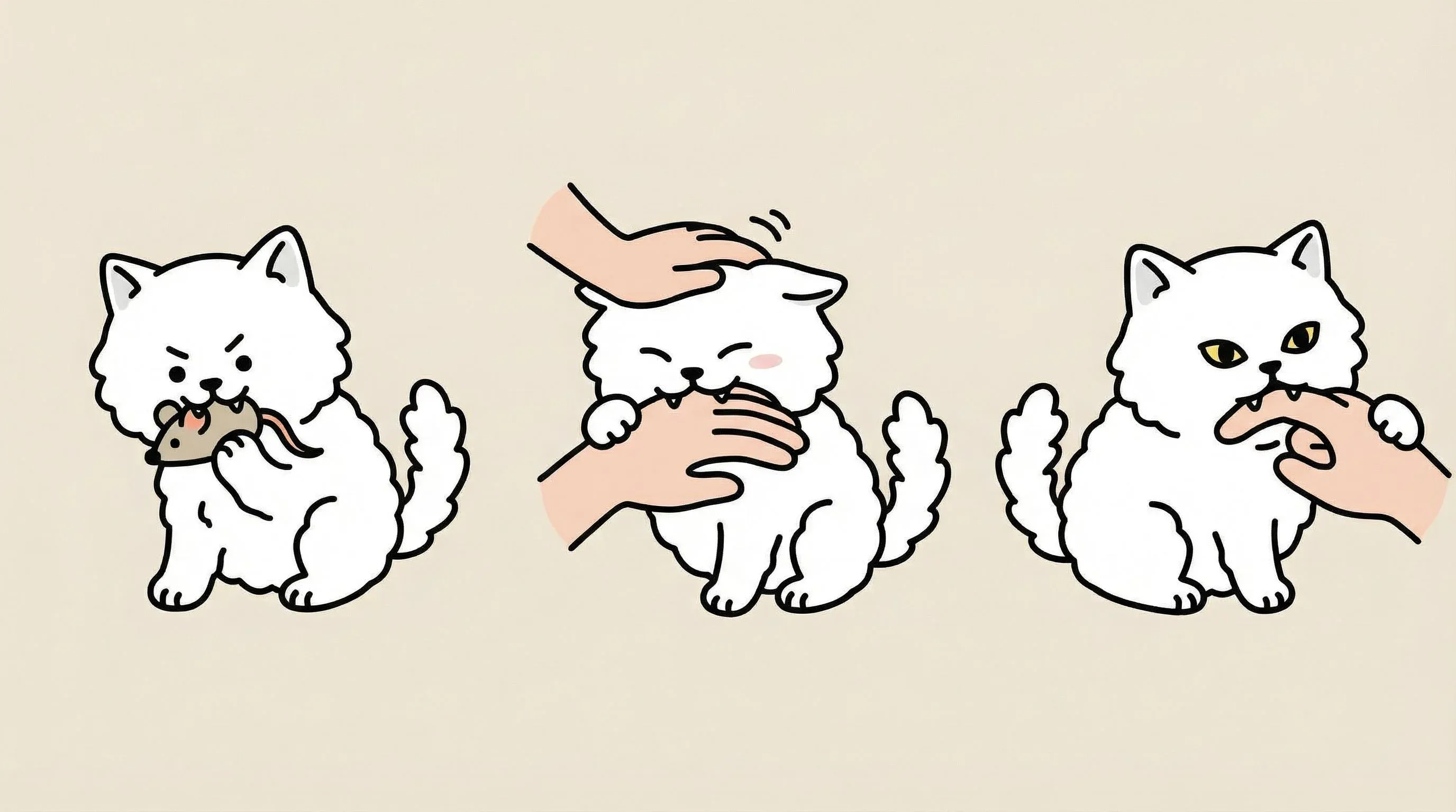 고양이 무는 이유