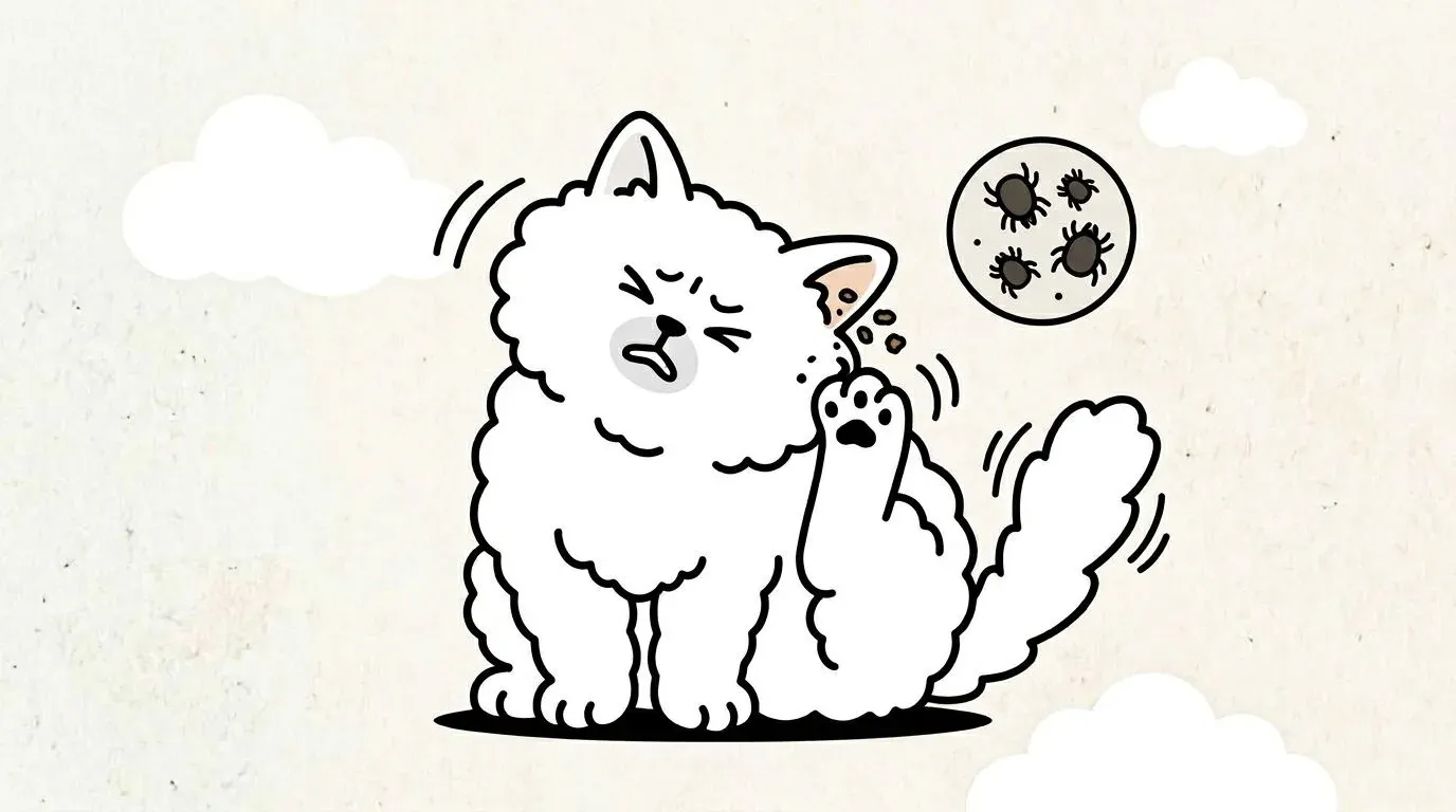 고양이 귀진드기 증상