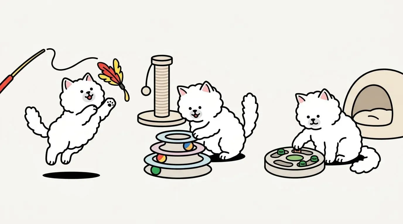 고양이 실내 놀이