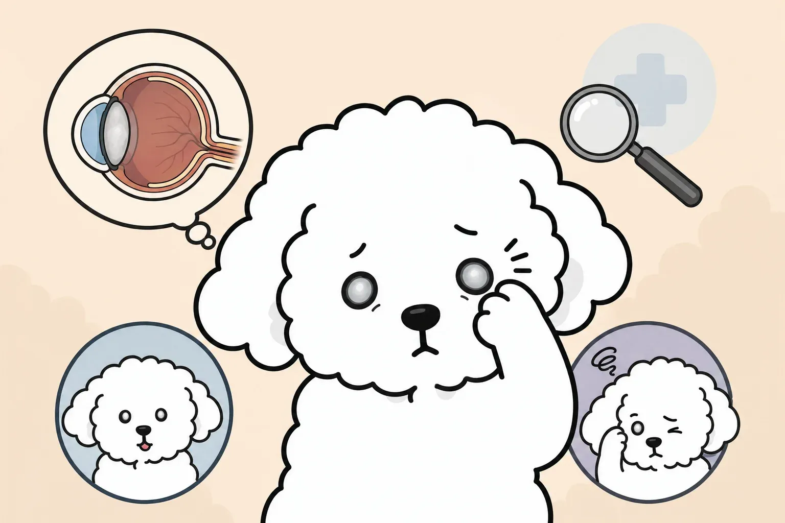 강아지 백내장 증상
