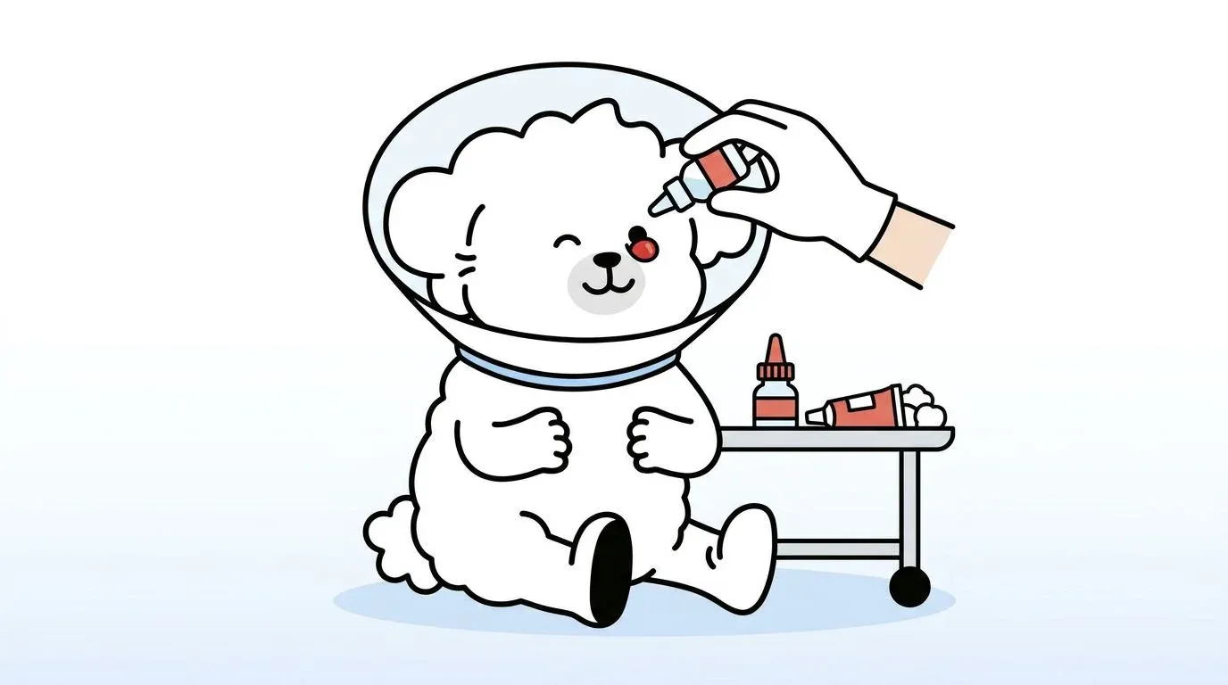 강아지 체리아이 치료