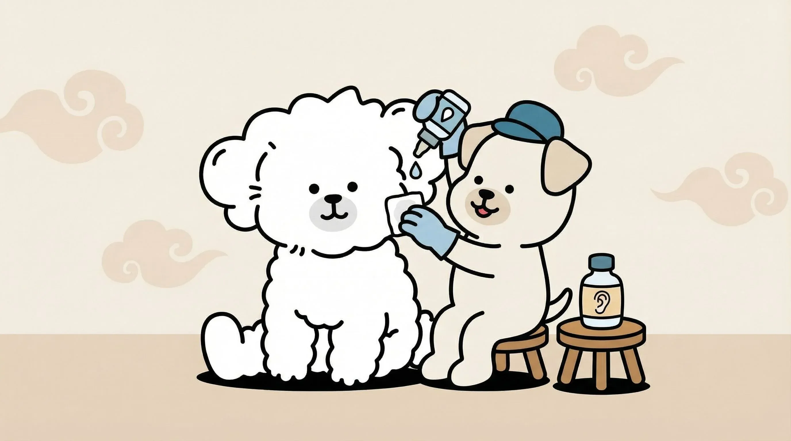 강아지 귀 청소