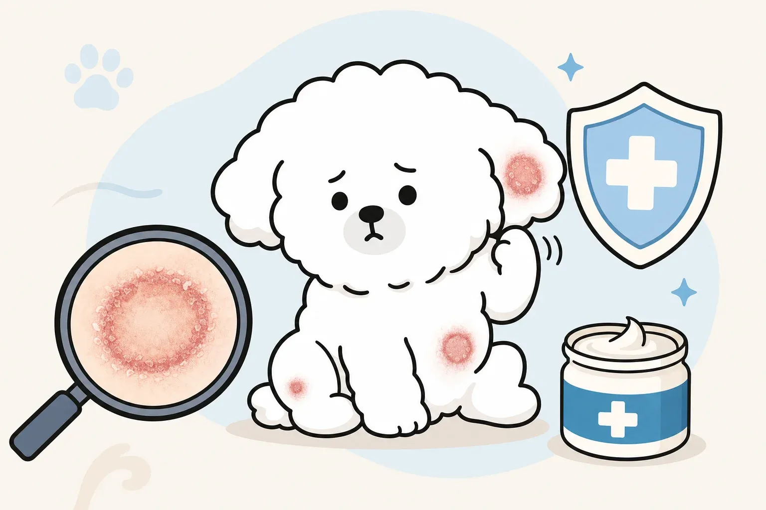 강아지 링웜 증상 치료
