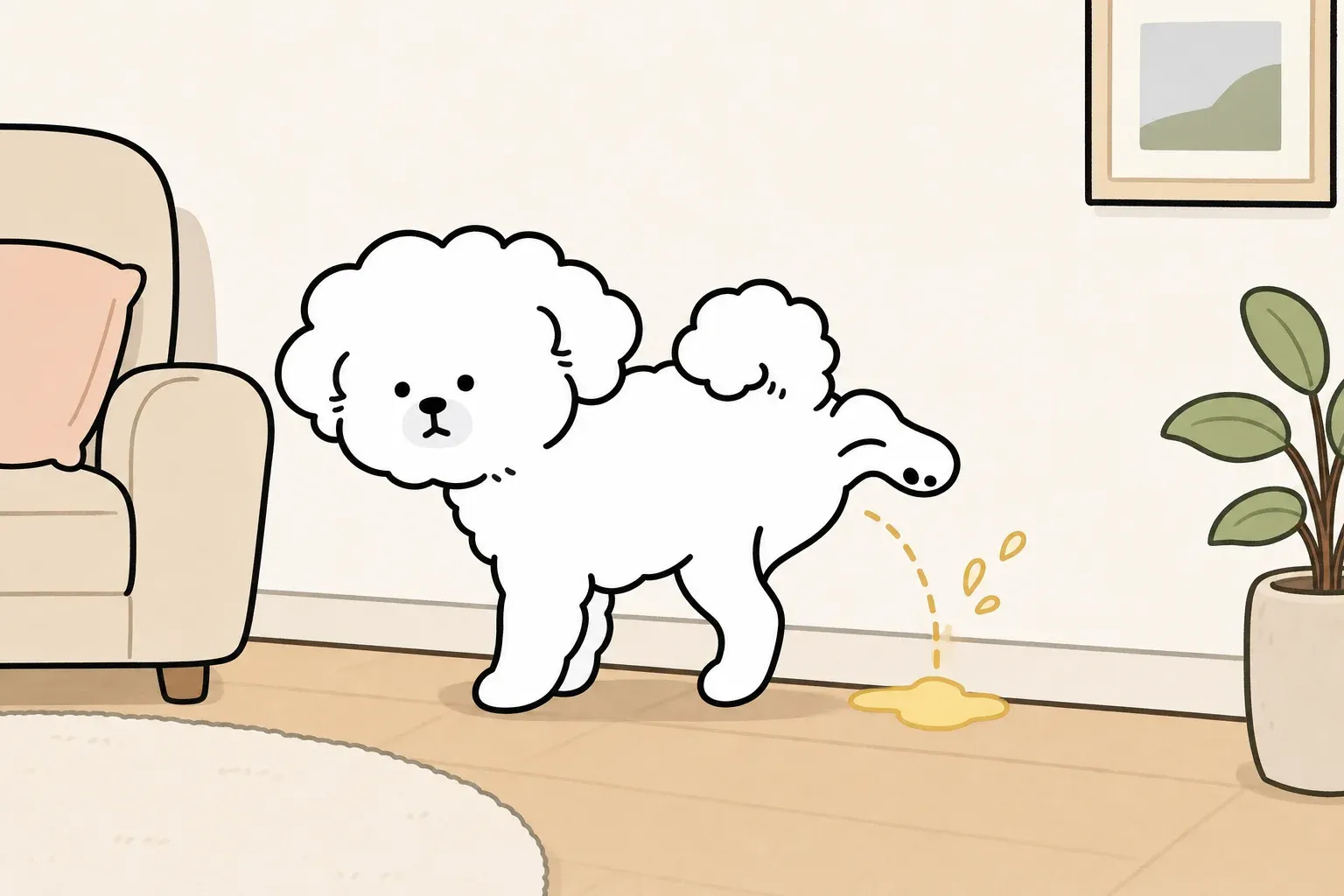강아지 실내 마킹
