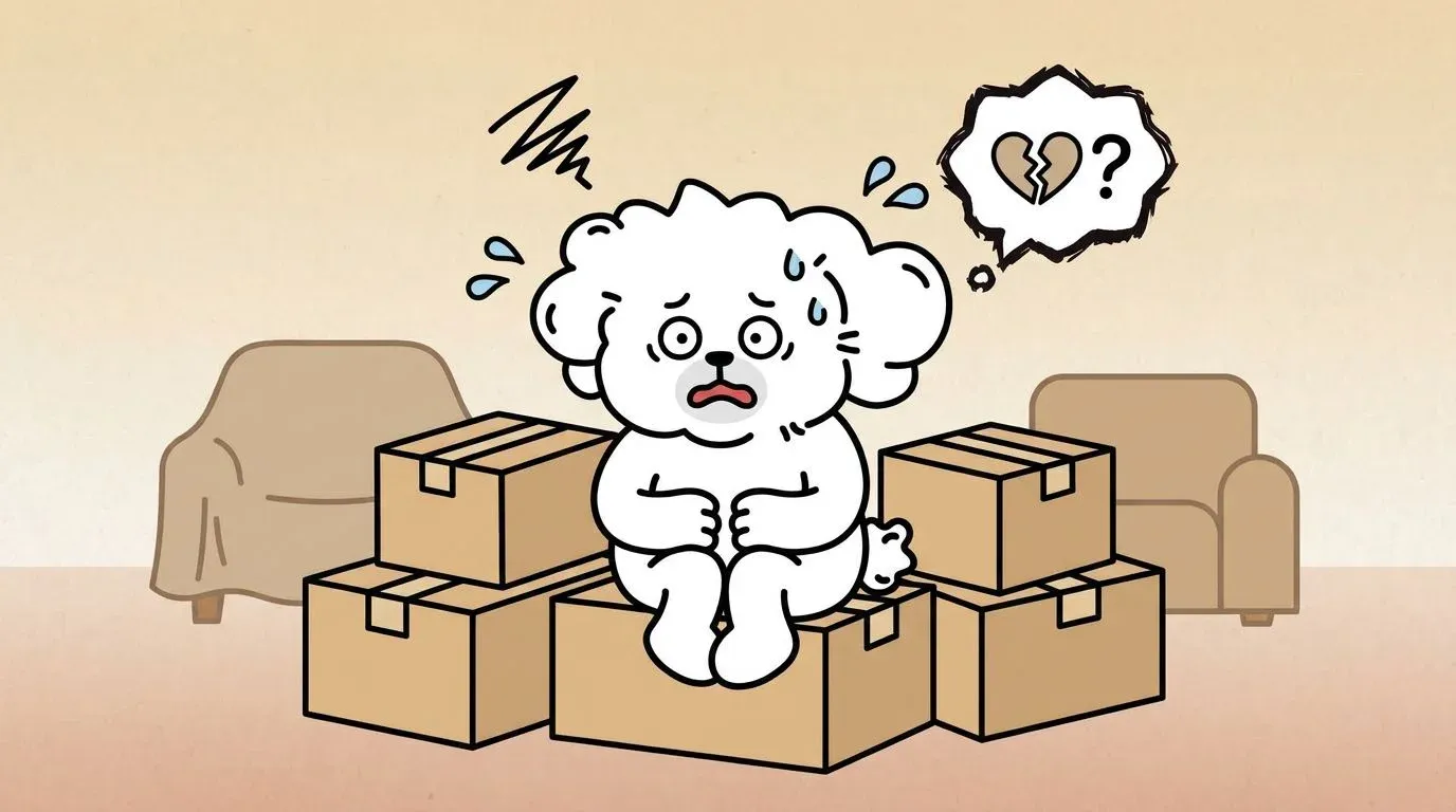 강아지 이사 스트레스
