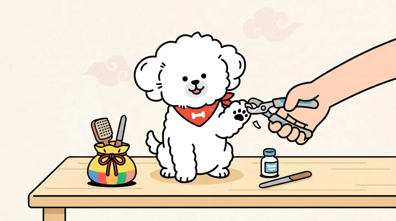 강아지 발톱 깎기