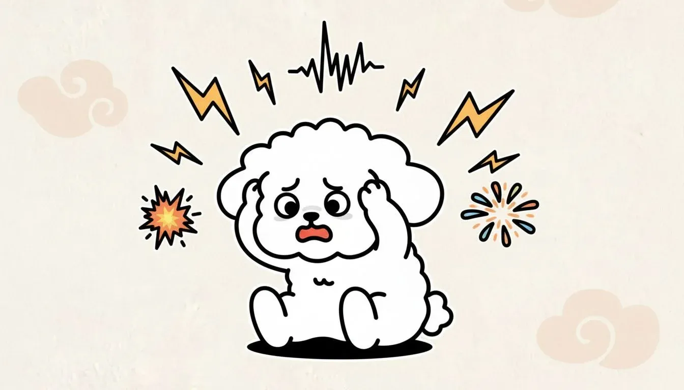 강아지 소음 공포증