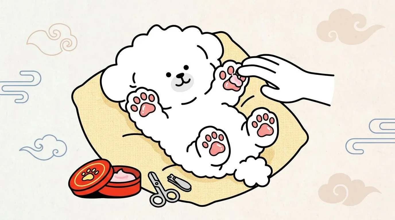 강아지 발바닥 관리
