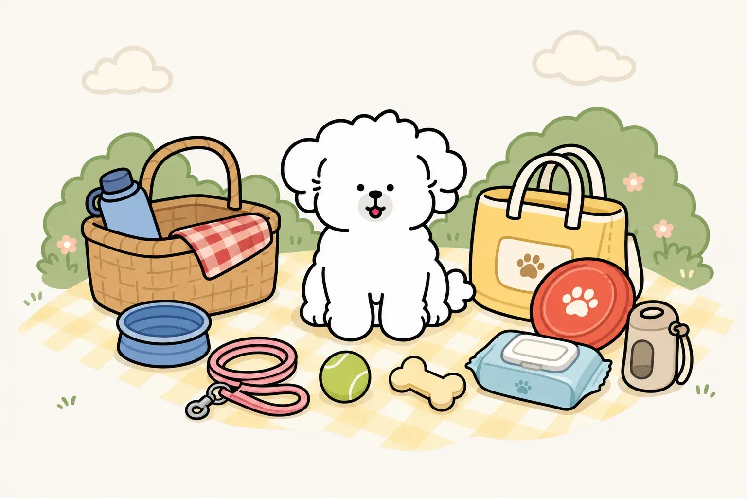 강아지 피크닉 준비물