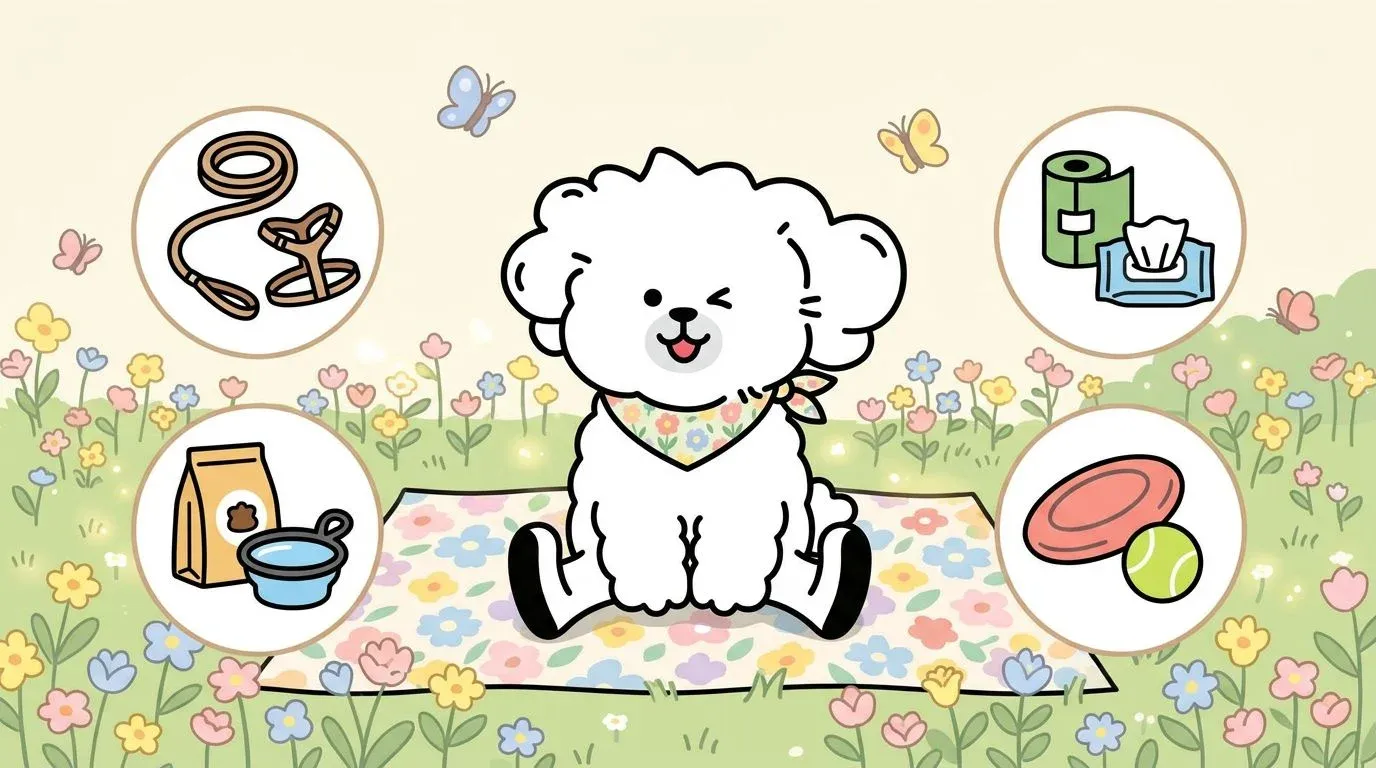 강아지 봄나들이 체크리스트