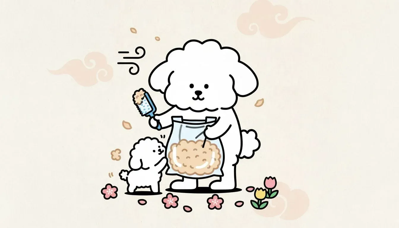 강아지 봄 털갈이 관리