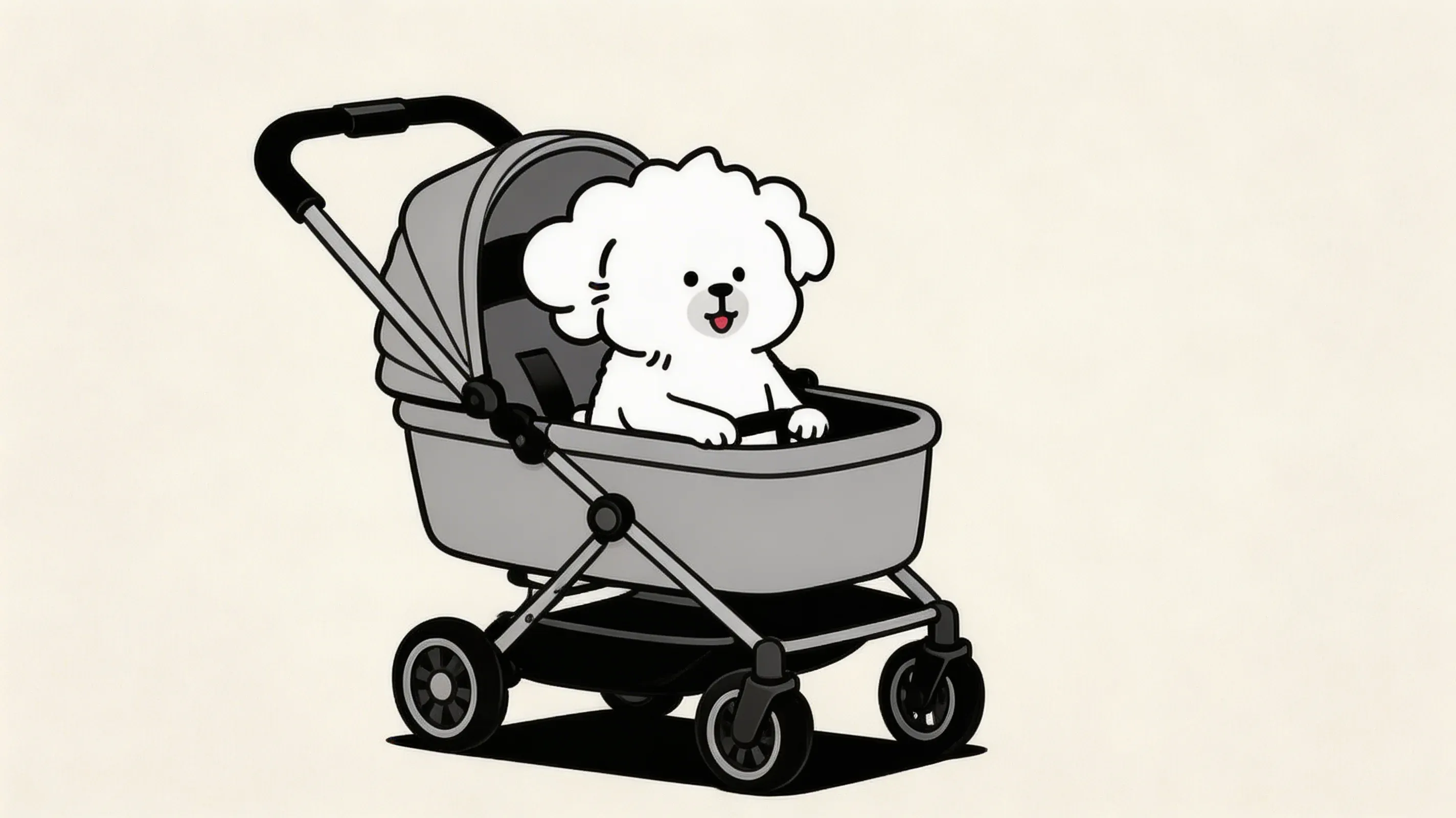 강아지 유모차