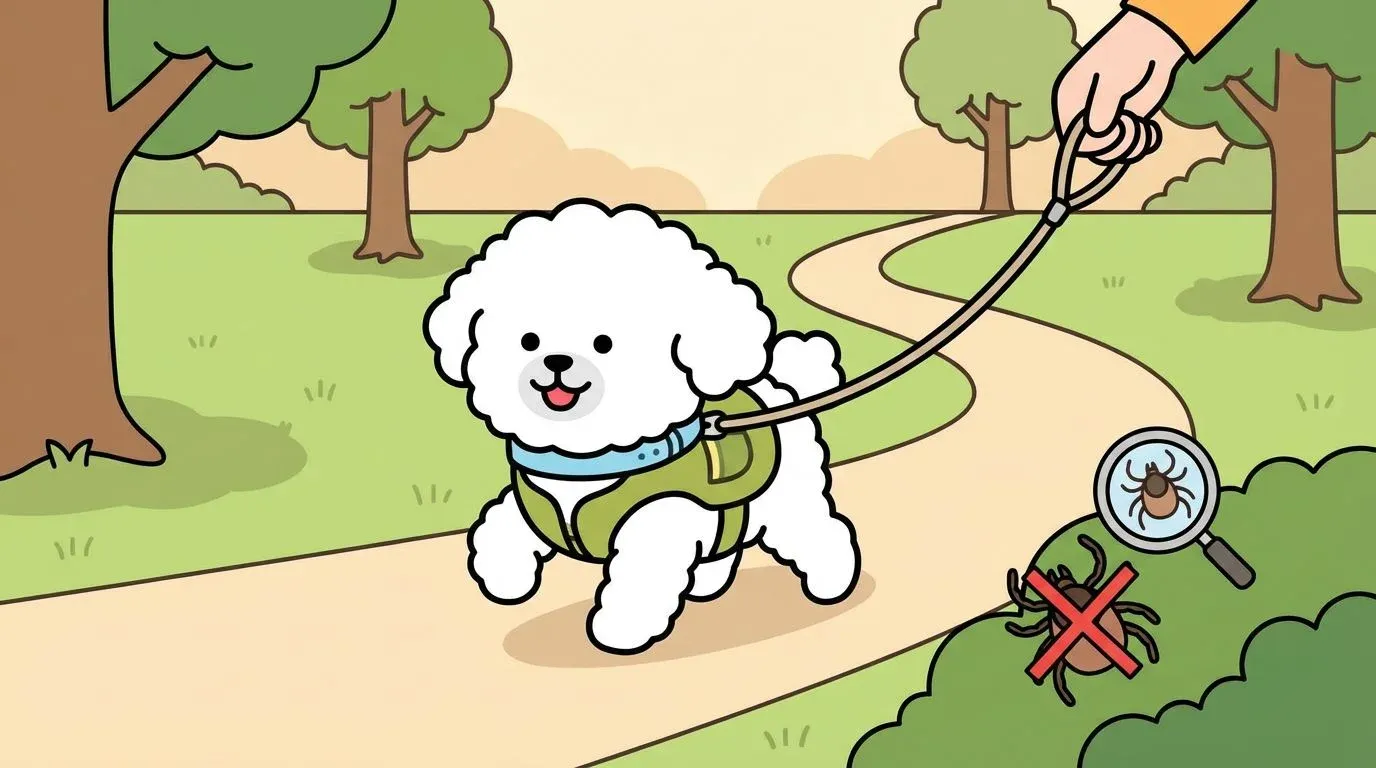 강아지 산책 진드기 예방